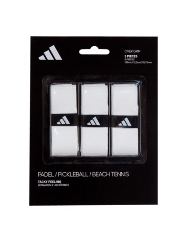 Adidas over grips set of 3 white